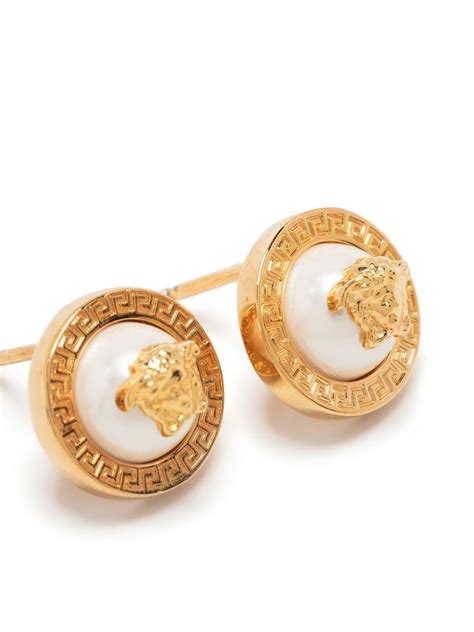 versace medusa head stud earrings|versace earrings afterpay.